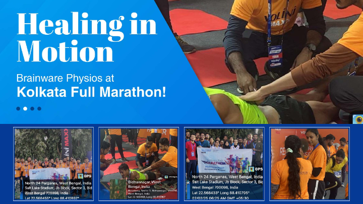 Brainware Physiotherapy Students at Kolkata Full Marathon!