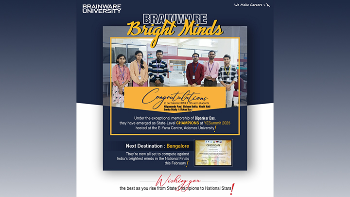 Nityananda Paul, Shibam Dutta, Nirvik Hati, Sneha Maity & Ratna Das-Our BMLT students emerge as State Champions!