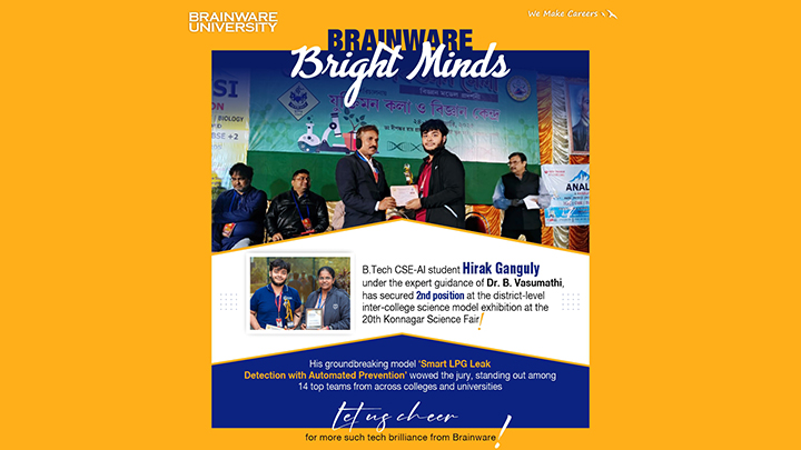 Hirak Ganguly(CSE-AI) Shines at the 20th Konnagar Science Fair