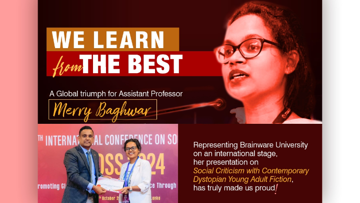Overall Best Presentation Award at the 11th International Conference-Merry Baghwar, Asst Prof., English & Literary Studies