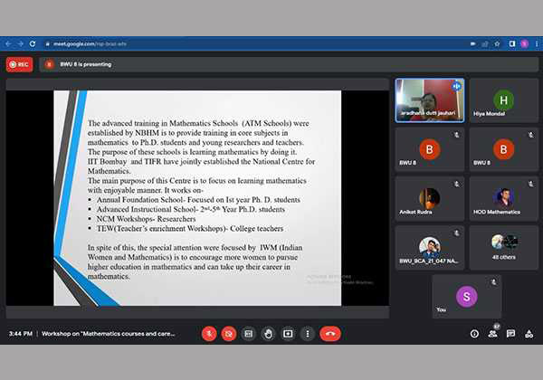 Mathematics courses and career