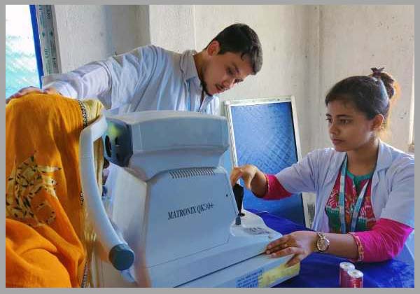 Optometry students exposed to the practical session
