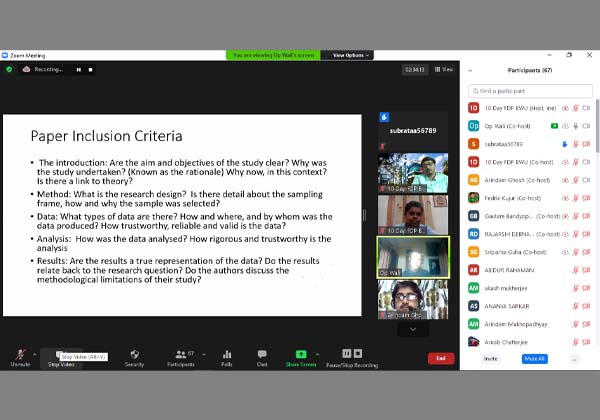 Ten-Day Online Faculty Development Programme
