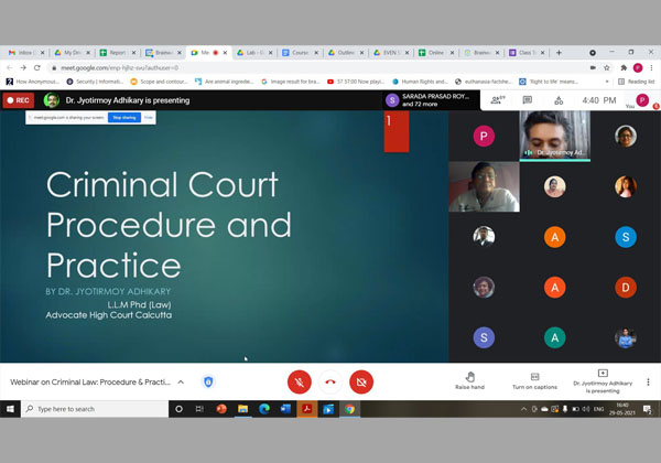 Criminal Law : Procedure and Practice