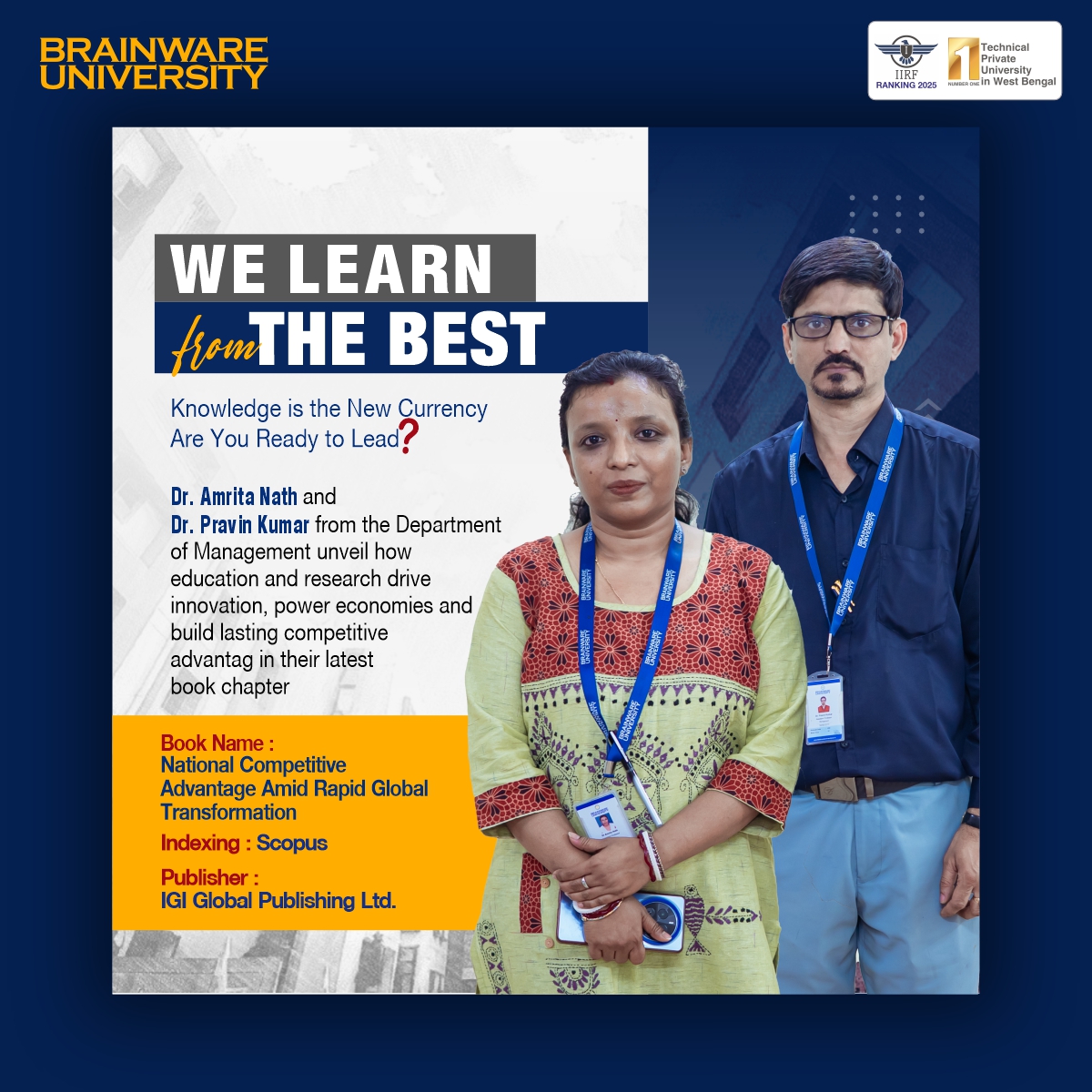 Dr. Amrita Nath and Dr. Pravin Kumar