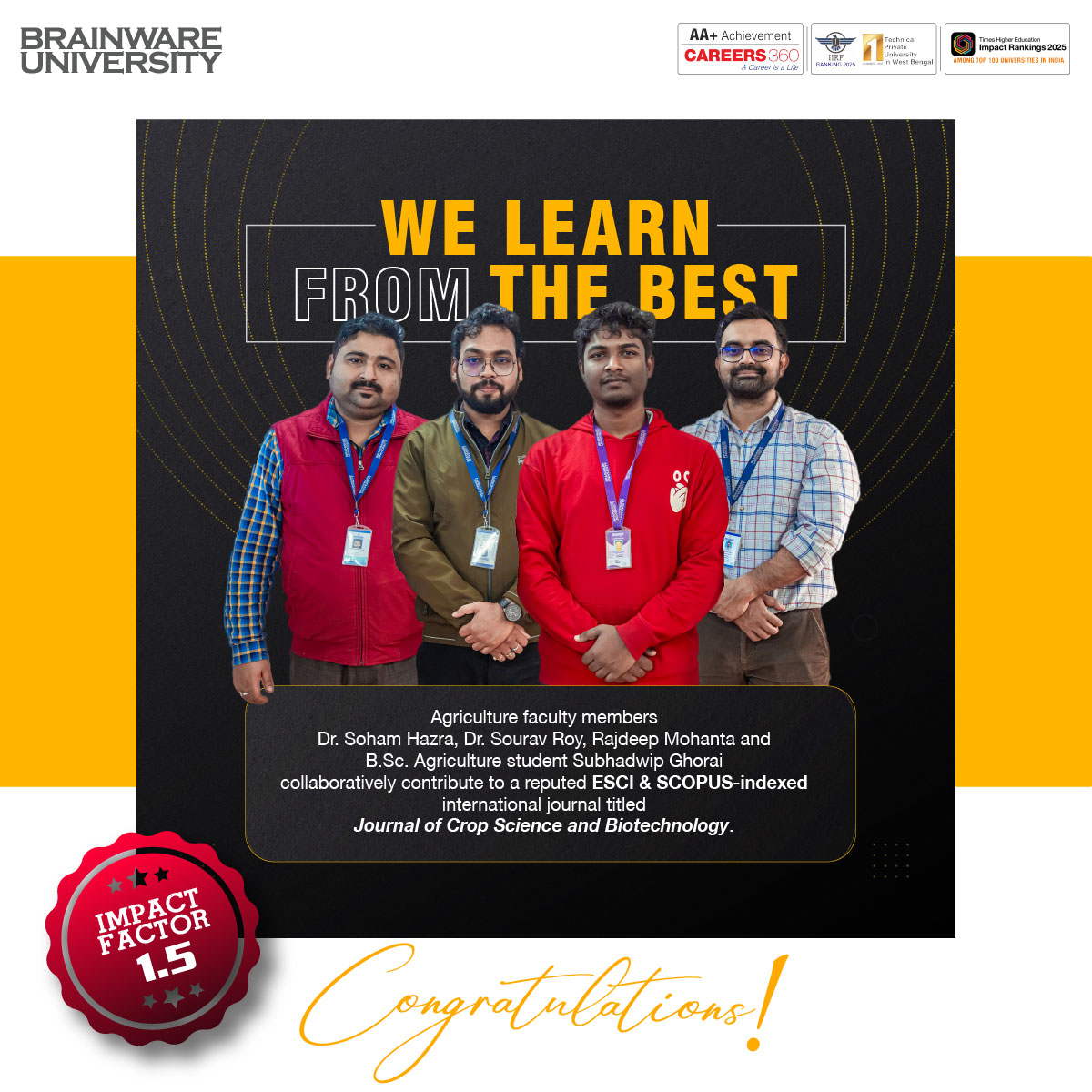 Agriculture Group Achievement